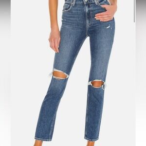 PAIGE Sarah Slim Jeans In Ware Destructed